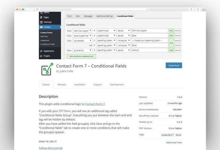 Contact Form 7 – Conditional Fields