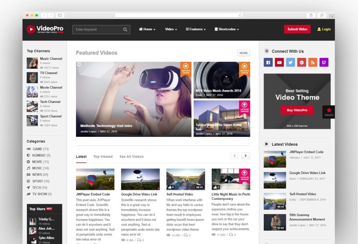 Videopro – Video WordPress Theme