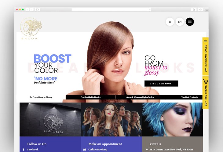 SALON - WordPress Theme for Hair & Beauty Salons