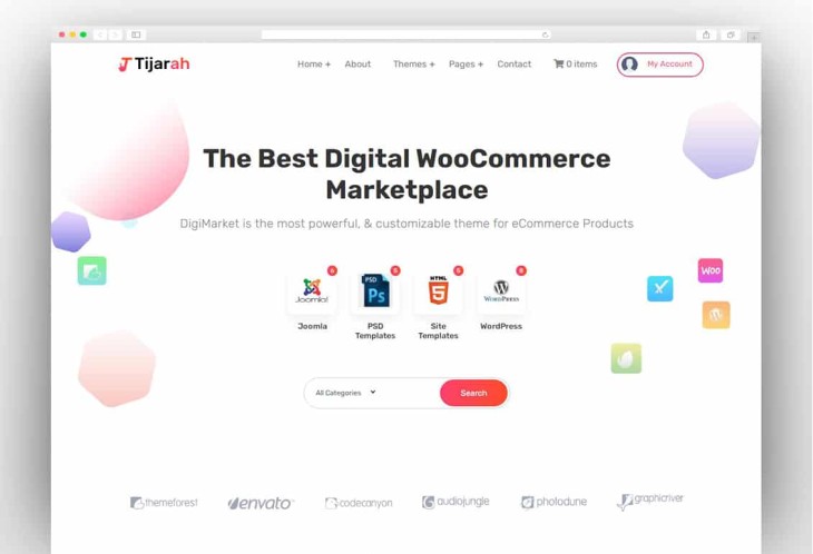 Tijarah - Digital Marketplace WooCommerce Theme
