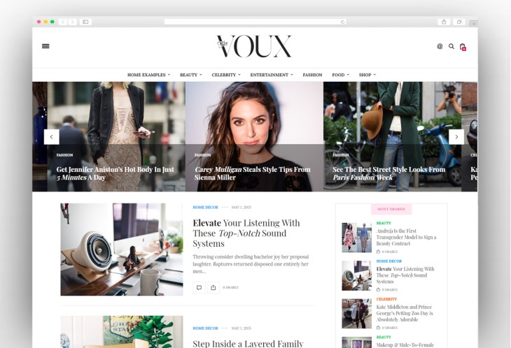 The Voux - A Comprehensive Magazine Theme