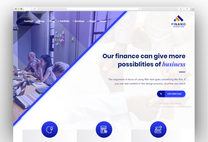 Finano - Finance Consulting WordPress Theme
