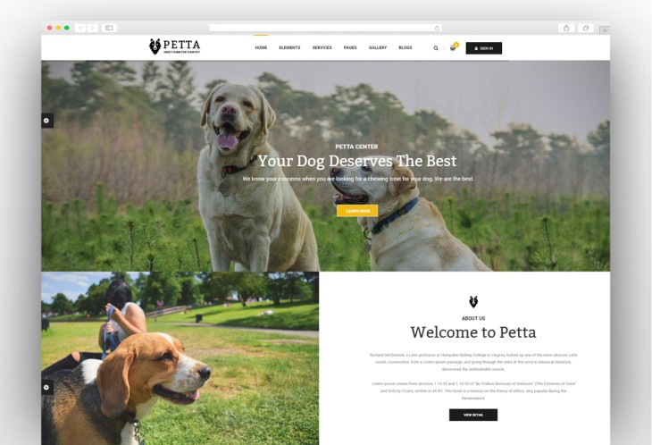 Petta - Premium Pet Care WordPress Theme