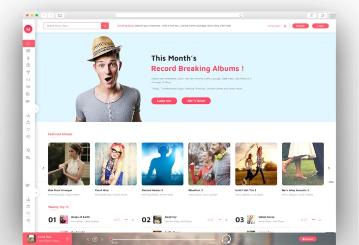Online Music Store WordPress Theme