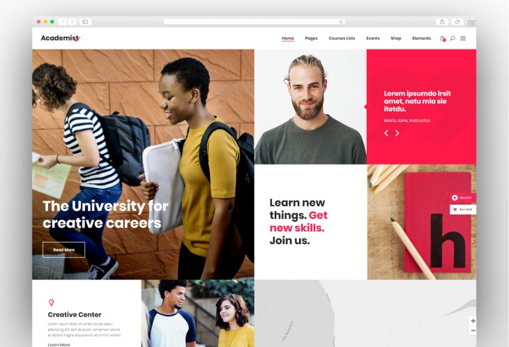 Academist - Modern Education and Learning Management System Theme
