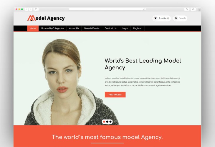 Models - Fashion Model Agency WordPress Theme