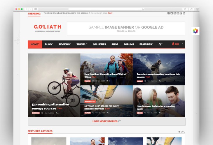 GOLIATH - Ads Optimized News & Reviews Magazine