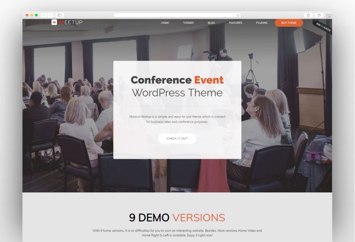 Meetup - Conference Event WordPress Theme