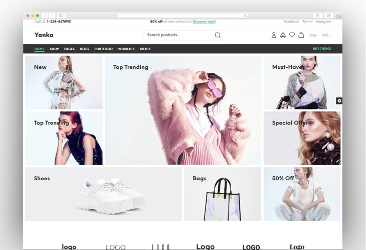 Yanka - Fashion Multipurpose Shopify Theme