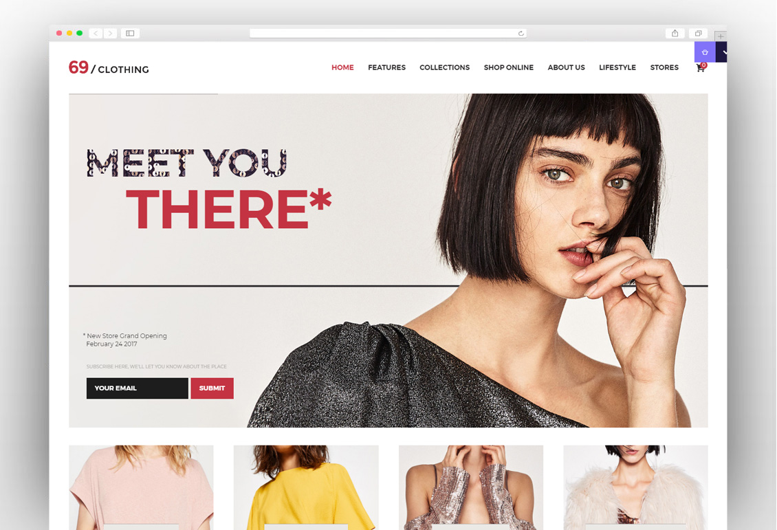 69 Clothing | Brand Store & Fashion Boutique WordPress Theme