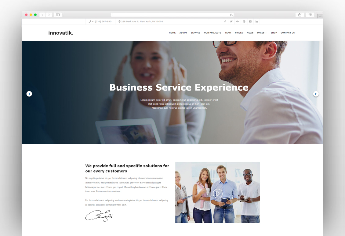 Innovatik - Corporate WordPress Theme | Creative WP | Business WP
