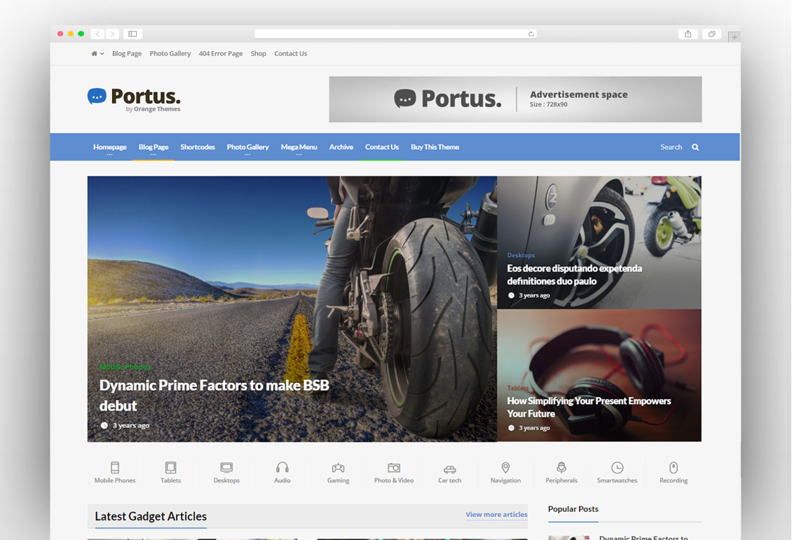 Portus - News Portal & Magazine WordPress Theme