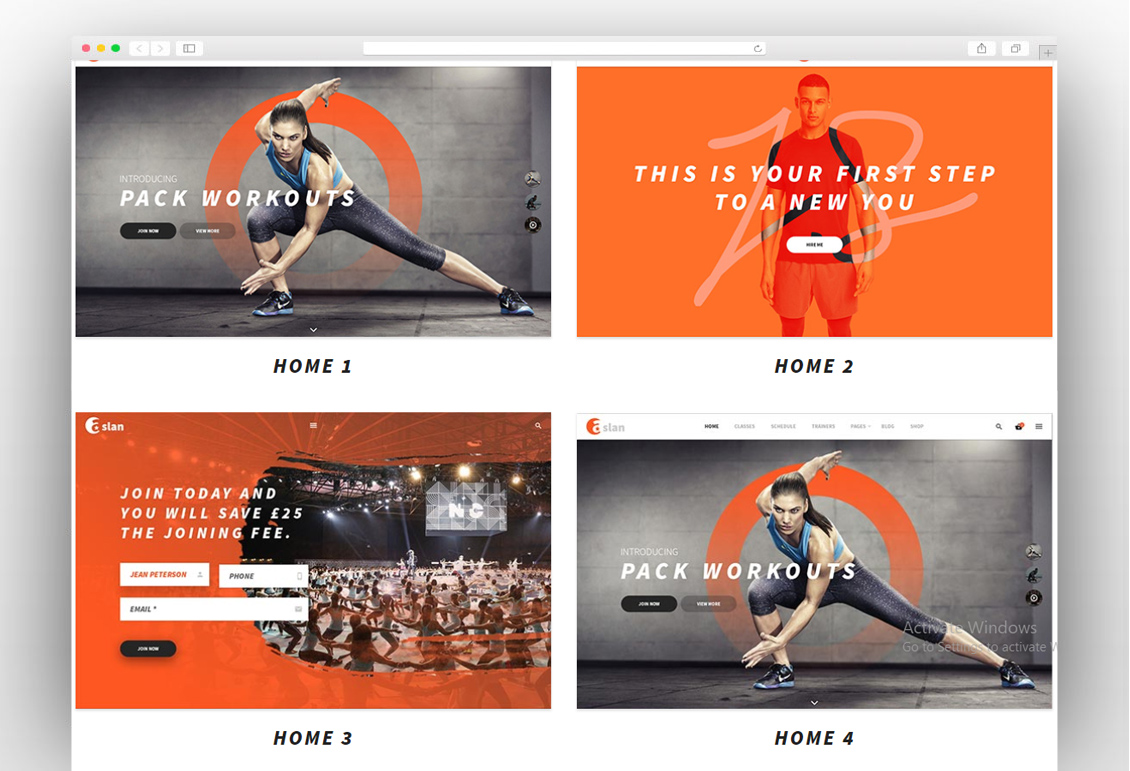 Aslan - Modern Gym & Fitness Responsive WordPress Theme