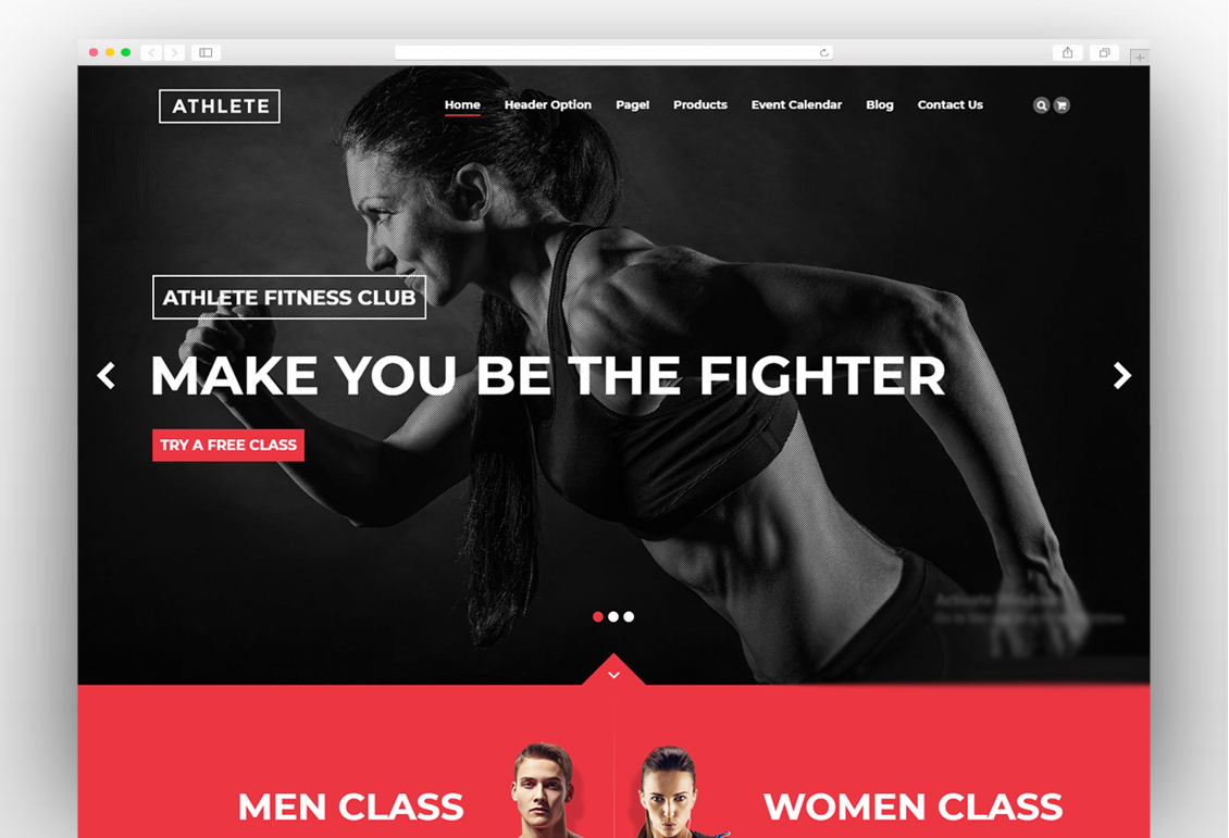 Fitness WordPress Theme | Athlete Fitness