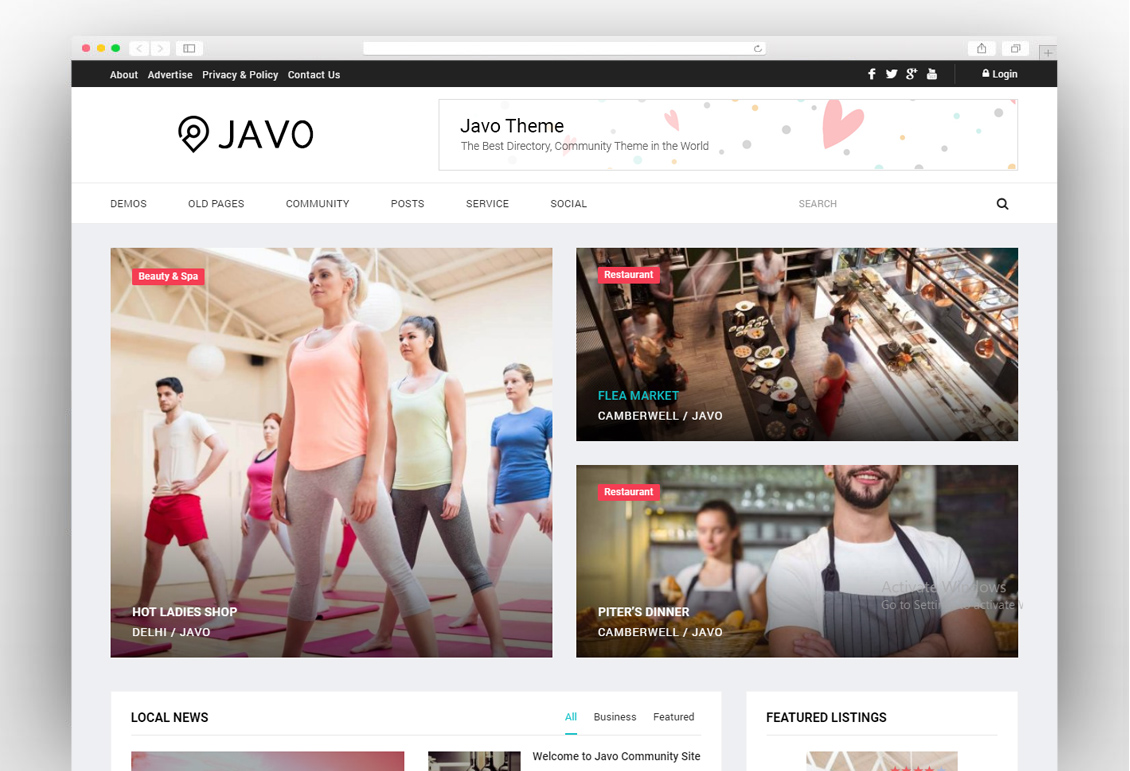 Javo Directory WordPress Theme