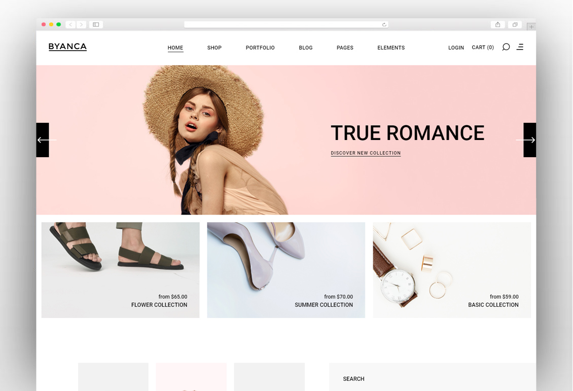 Byanca - Modern WooCommerce Theme for Clothing Brands and Shops