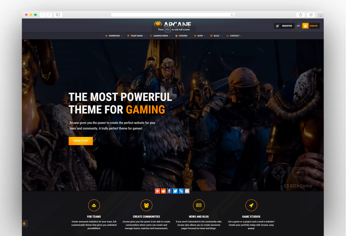 Awesome Game Website Templates