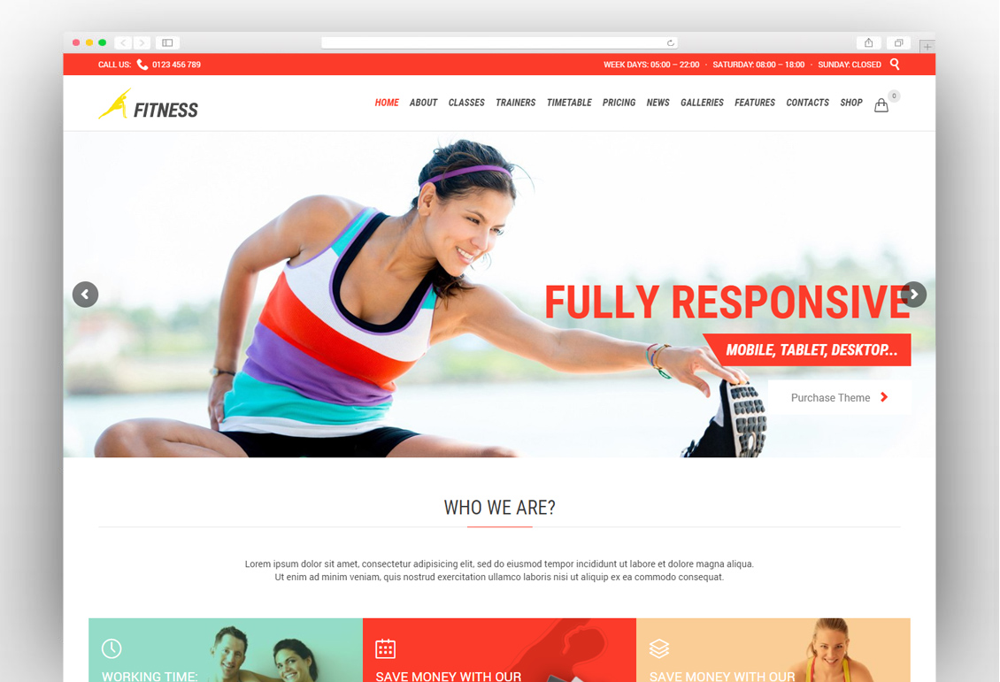 Gym Fitness - WordPress