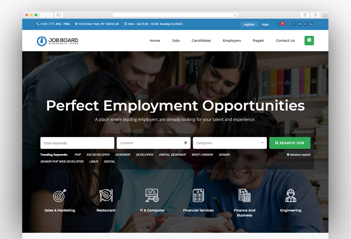 Job Board WordPress Theme - InJob