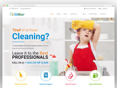 We Clean - Cleaning Business WordPress Theme