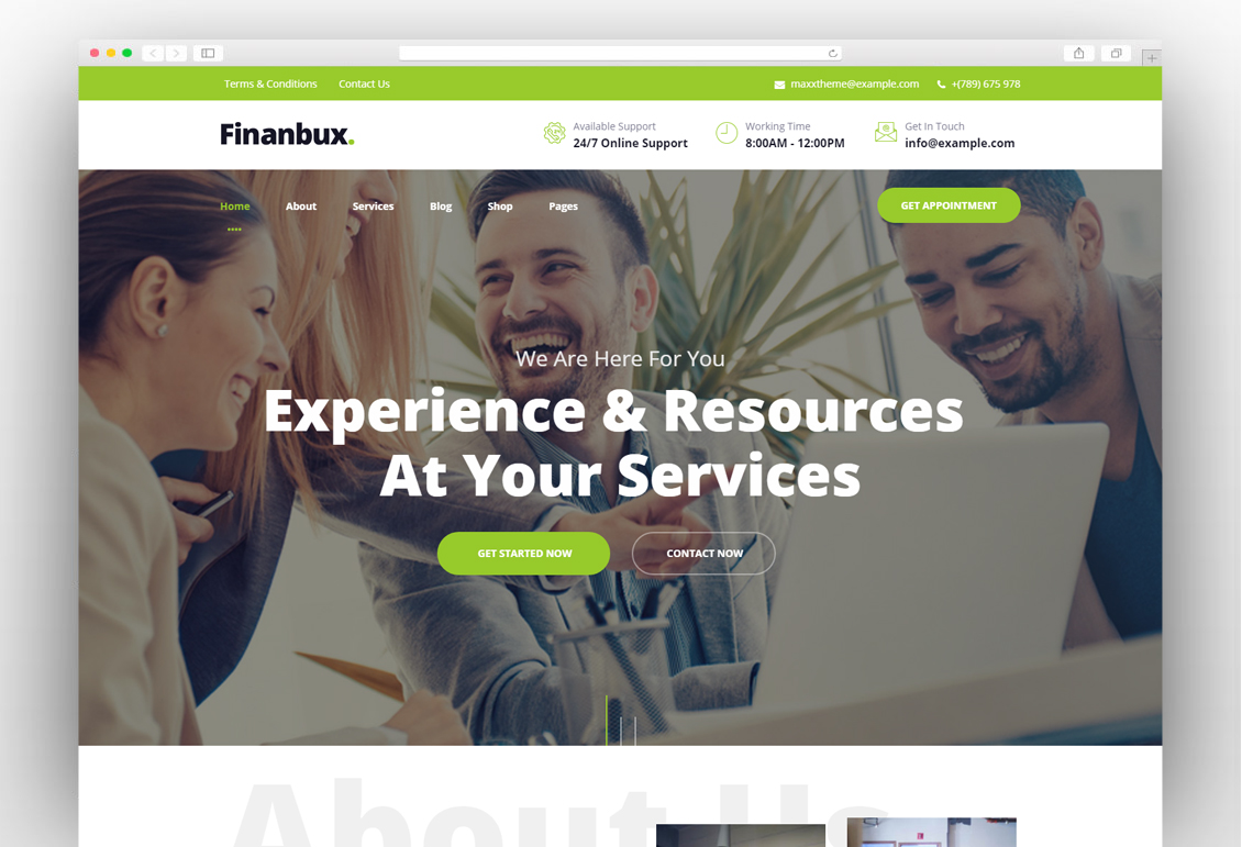 Finanbux - Elementor Business WordPress Theme