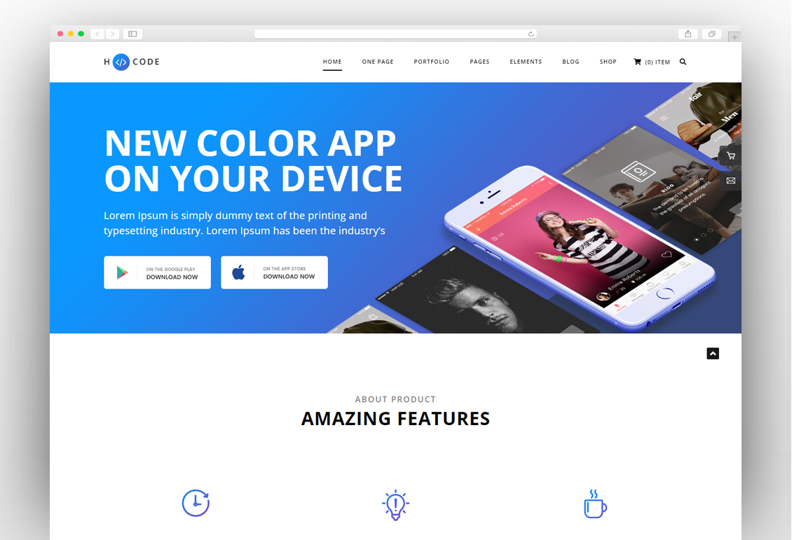 H-Code Responsive & Multipurpose WordPress Theme