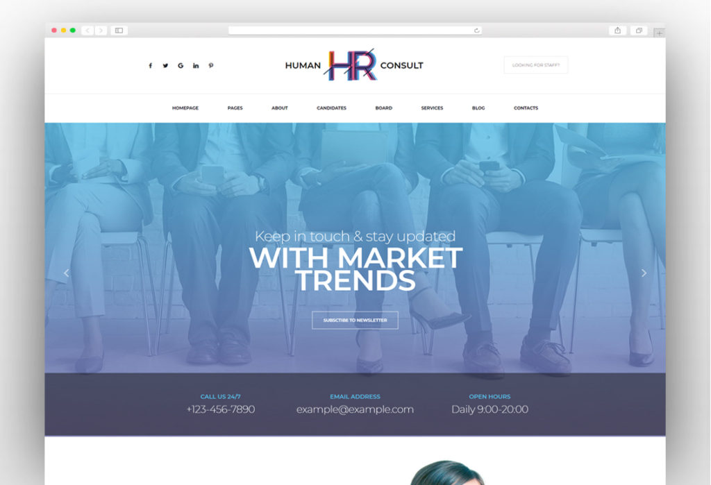 HR Human Consult - Human Resources & Recruiting WordPress Theme