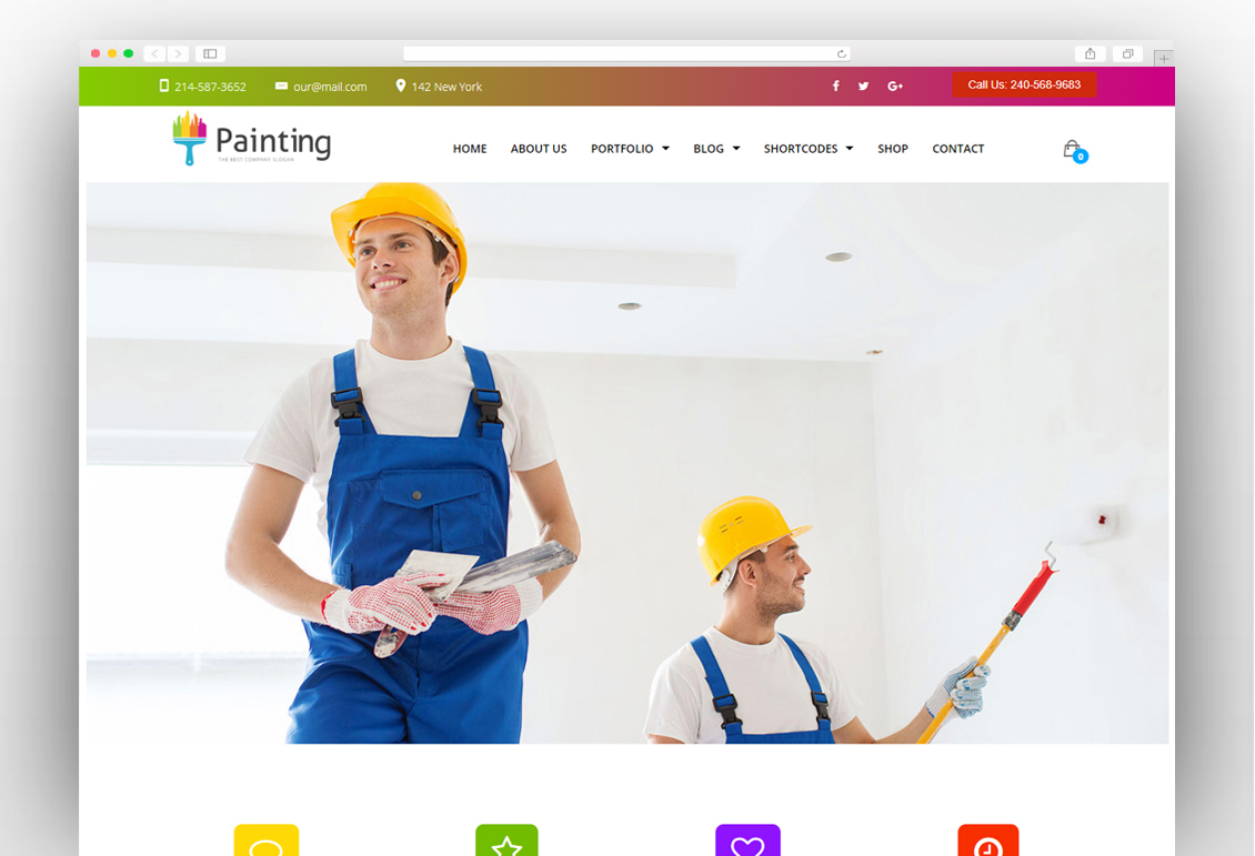 Painting - Ceiling & Decorating WordPress Theme