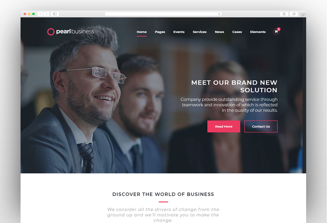 Pearl Business - Corporate Business WordPress Theme for Company and Businesses