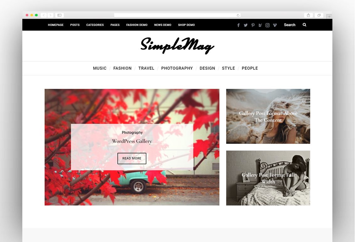 SimpleMag - Magazine theme for creative stuff