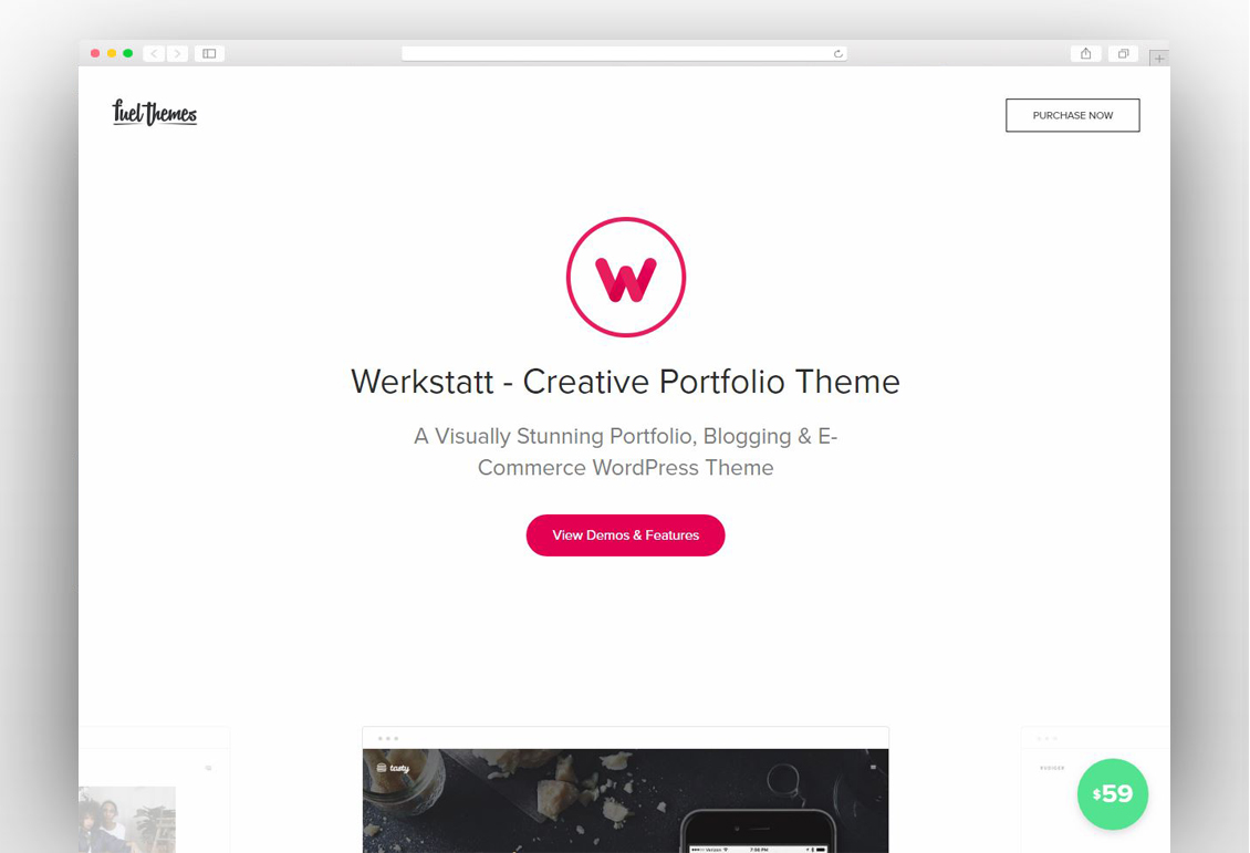 Werkstatt - Creative Portfolio WordPress Theme