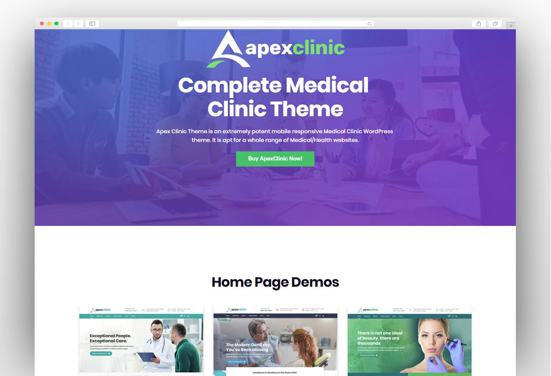 ApexClinic HealthCare - Health & Medical Theme