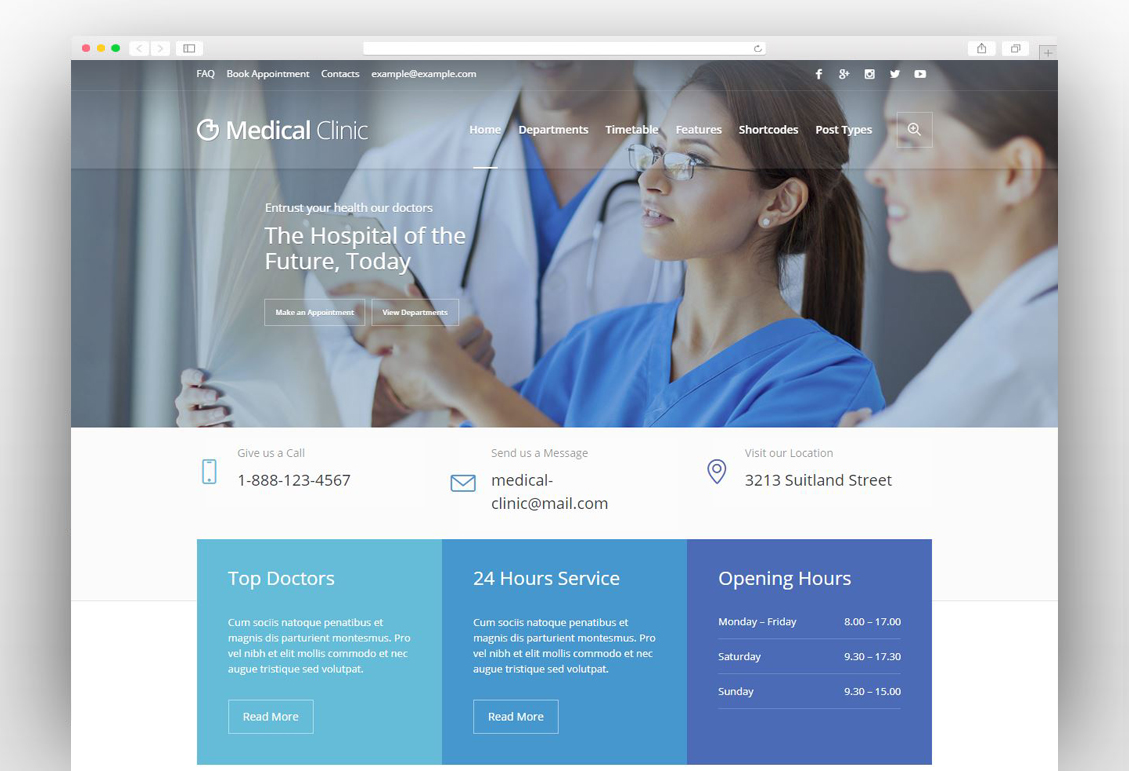 Medical Clinic - Health & Doctor Medical WordPress Theme