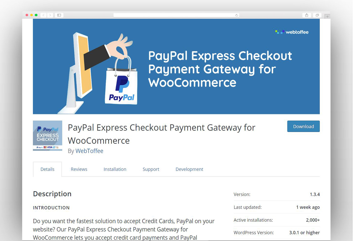 PayPal Express Checkout Payment Gateway for WooCommerce