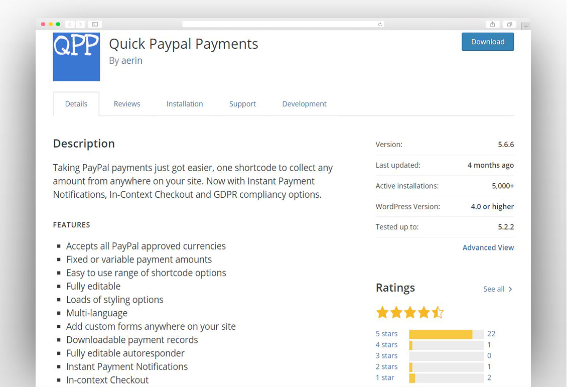 Quick PayPal Payments