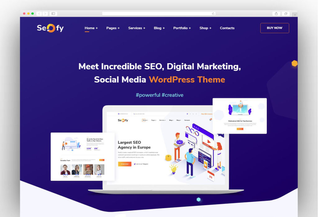 Seofy - SEO & Digital Marketing Agency WordPress Theme