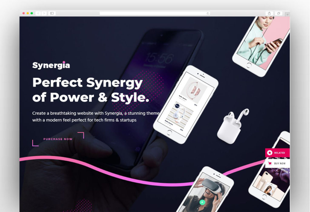 Synergia - Digital Agency & Startup Theme