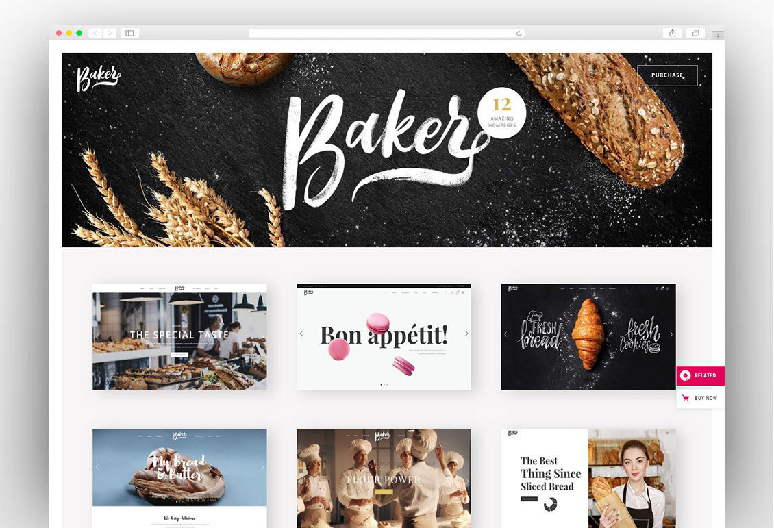 Baker - Fresh Bakery, Pastry and Cake Shop Theme