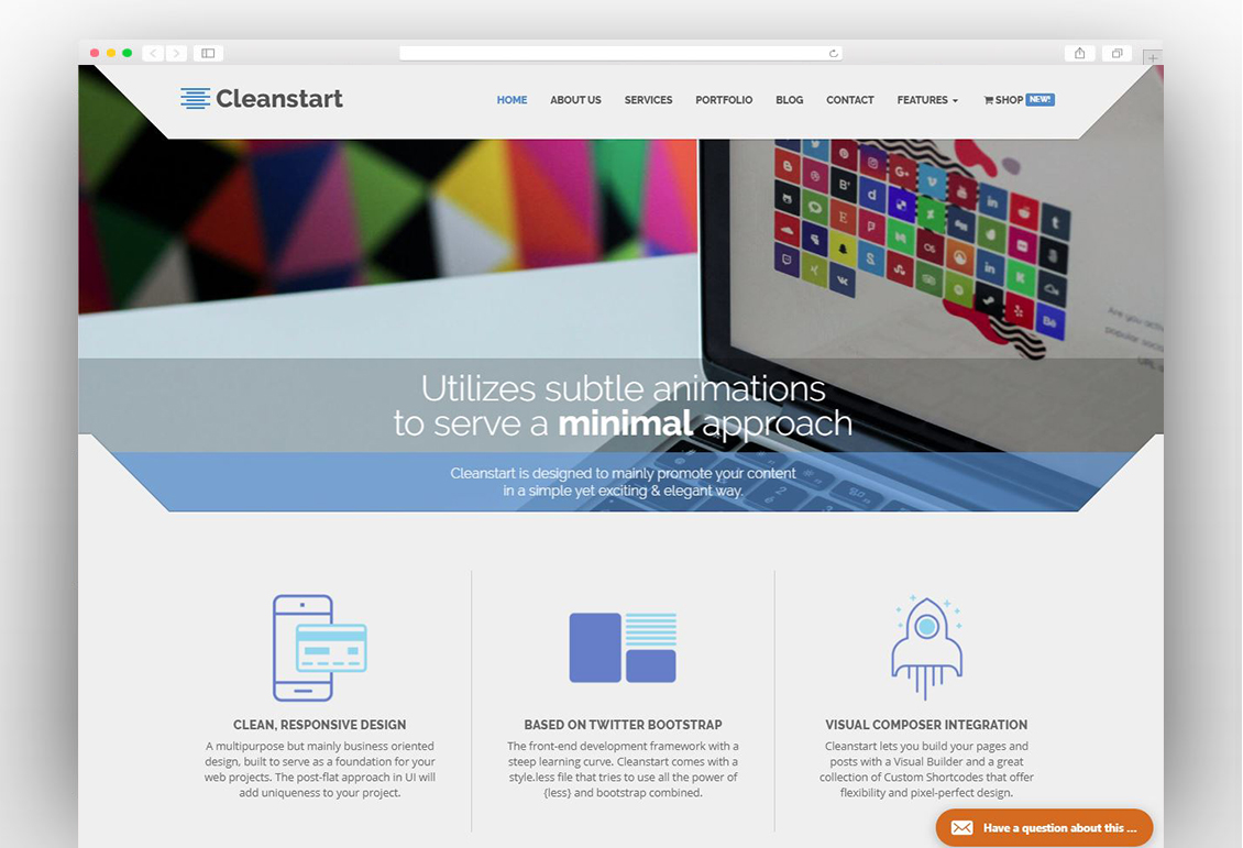 Corporate Business WordPress Theme - Cleanstart