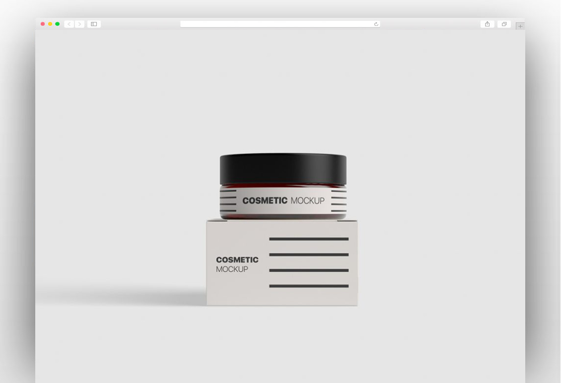 Cosmetic Product Jar PSD Mockup Available for Free