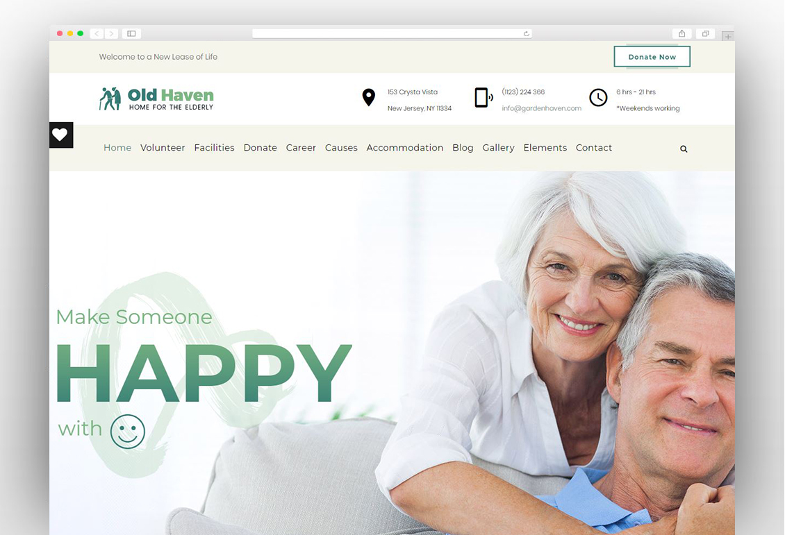 Old Haven | Elderly Care WordPress
