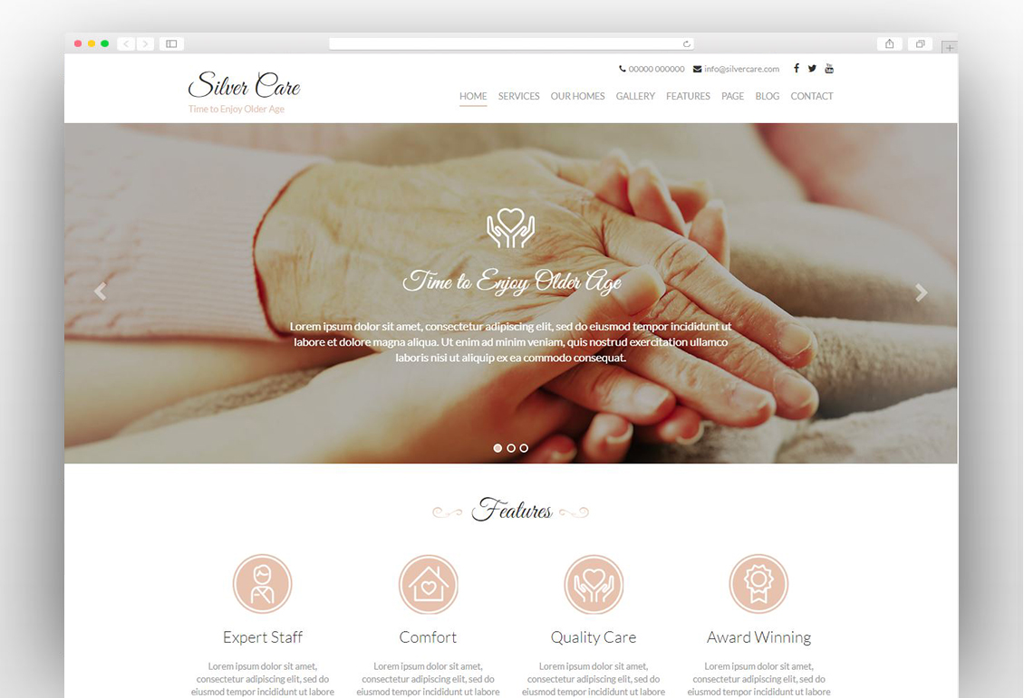 Silver Care - Medical WordPress Theme
