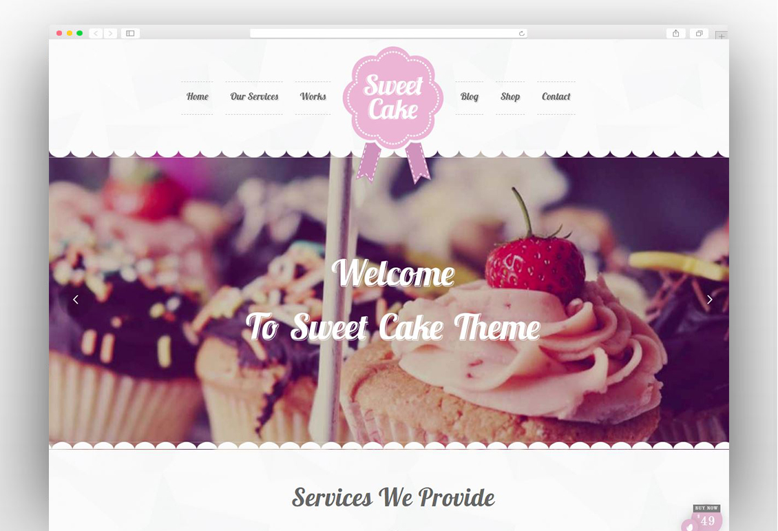 Sweet Cake - WP Theme For Bakery Yogurt Chocolate & Coffee Shop