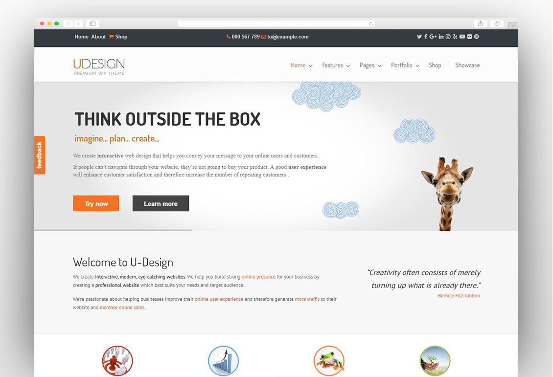 uDesign - Responsive WordPress Theme