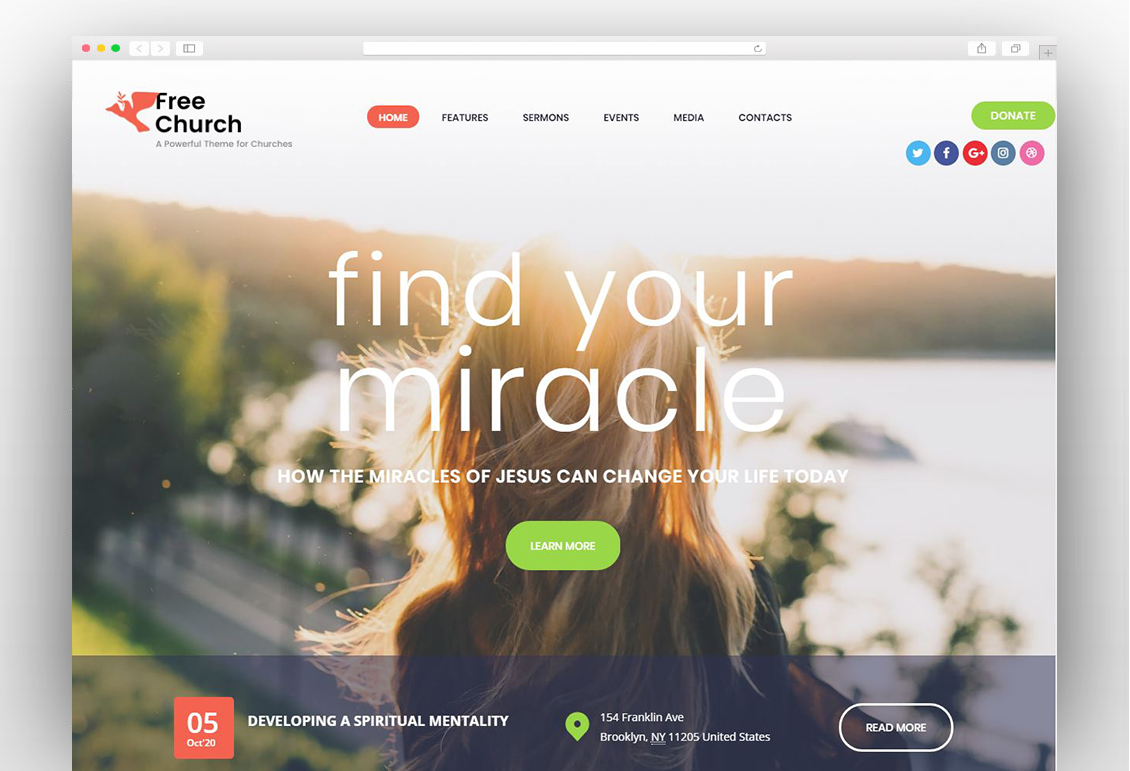 Free Church | Religion & Charity Christian WordPress Theme