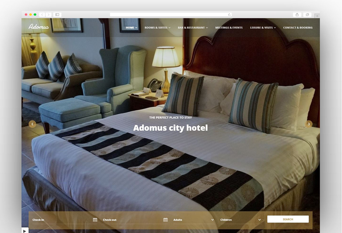 Adomus - Hotel WordPress Theme