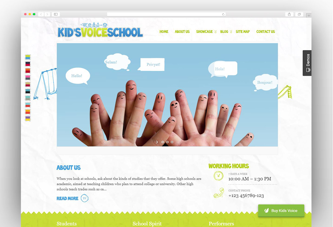 Kids Voice School - Education WordPress Theme