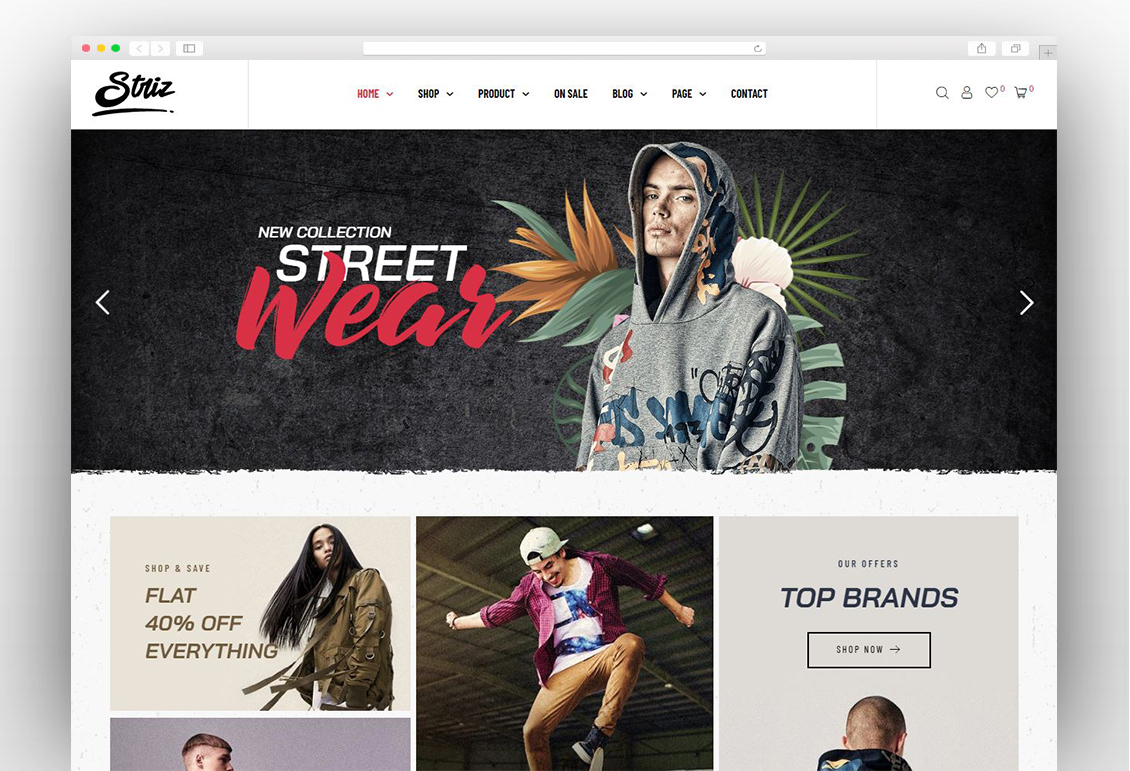 Striz - Fashion Ecommerce WordPress Theme