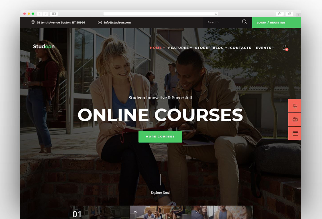 Studeon | An Education Center & Training Courses WordPress Theme