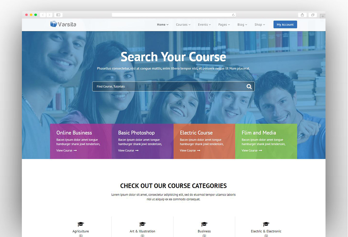 Varsita - Online Course Platform Theme with Built-in Learning Management System